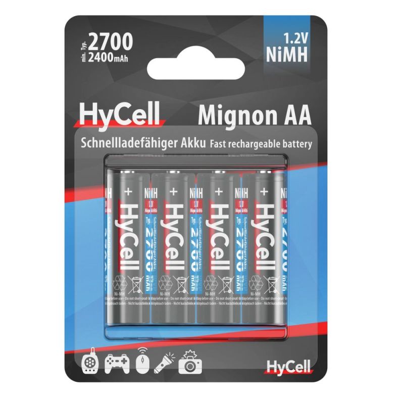 Аккумуляторы Ansmann AA/HR06 HyCell NI-MH 2700 mAh BL 4 шт (5030682)