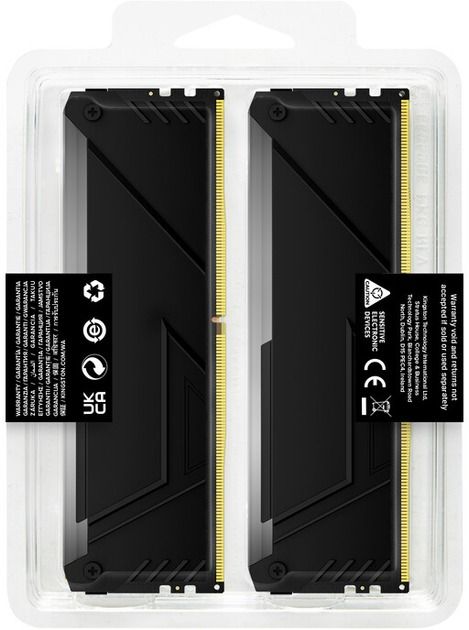 Модуль пам`яті DDR4 2x8GB/3200 Kingston Fury Beast RGB (KF432C16BB2AK2/16WP)