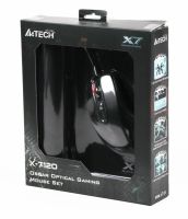 Миша A4Tech X-710BK Black USB + килимок A4Tech X7-200MP (X-7120)
