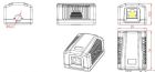Розетка Cablexpert RJ-45, Cat6, зовнішня, біла (NCAC-1F6-01)