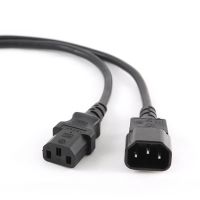 Кабель силовой Cablexpert   (С13-С14),  3*0.5 мм кв., черный, 1.8 м (PC-189)