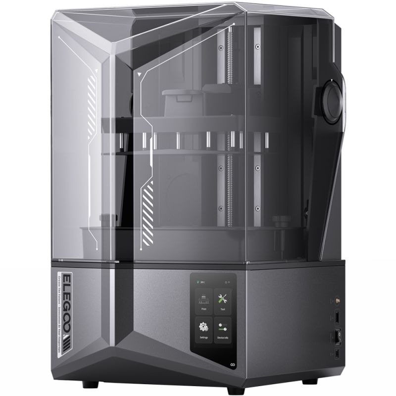 Принтер 3D ELEGOO Saturn 4 Ultra 12K(LCD ±0.1 mm Chitubox MSLA 218.88x122.88x220 mm WiFi USB сірий) (50.101.036300)