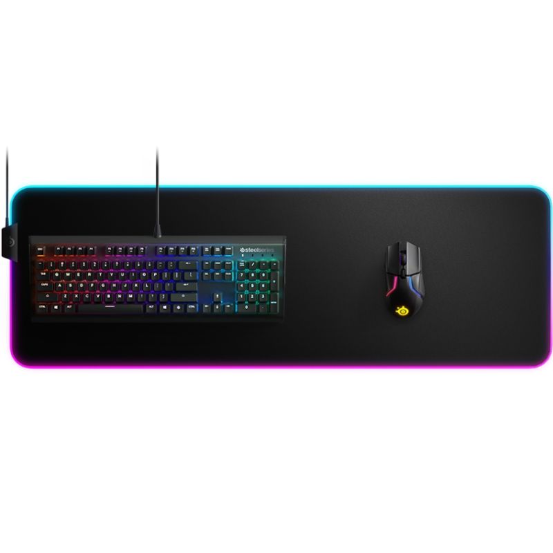 Ігрова поверхня SteelSeries QcK Prism Cloth XL RGB 900х300х4мм (63826)