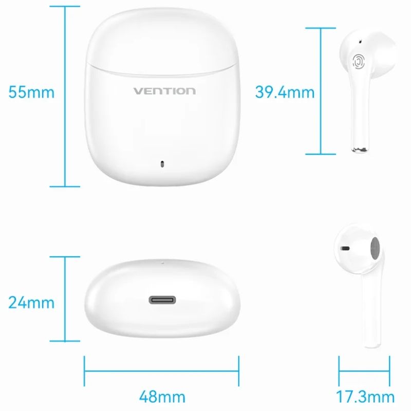 Навушники TWS Vention Elf Earbuds E02 White (NBGW0)