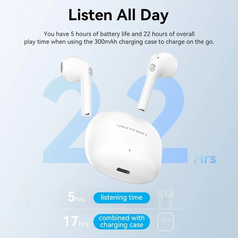 Навушники TWS Vention Elf Earbuds E02 White (NBGW0)