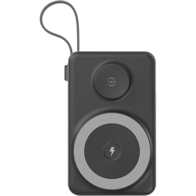 УМБ Choetech Magnetic Wireless 10000mAh 22.5W,PD,QC3.0 USB-A,2xUSB-C AppleWatchcharg,build in type-C (B695-BK)