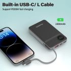 УМБ Choetech Magnetic Wireless 10000mAh 22.5W,PD,QC3.0 USB-A,2xUSB-C AppleWatchcharg,build in type-C (B695-BK)