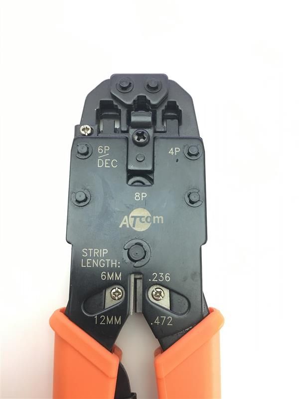 Інструмент для обжиму RJ-45/RJ11 Atcom 2008R, блістер (проф. лінійка) (13787)