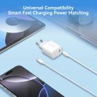 Зарядний пристрій 1xUSB-C 30W + USB-C cable М-М  White Vention (G18W0-EU)