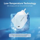 Зарядний пристрій 1xUSB-C 30W + USB-C cable М-М  White Vention (G18W0-EU)