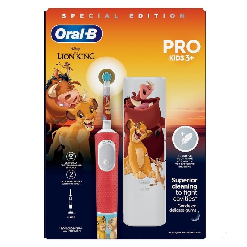 Зубна електрощітка Braun Oral-B Kids Lion King D103.413.2KX (D103.413.2KX Lion King)