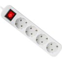 Power filtr 1.8м Defender S418, 4 розетки, з вимикачем, заземленням (992370)
