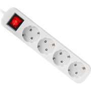 Power filtr 1.8м Defender S418, 4 розетки, з вимикачем, заземленням (992370)