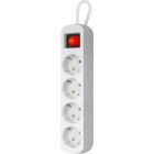 Power filtr 1.8м Defender S418, 4 розетки, з вимикачем, заземленням (992370)