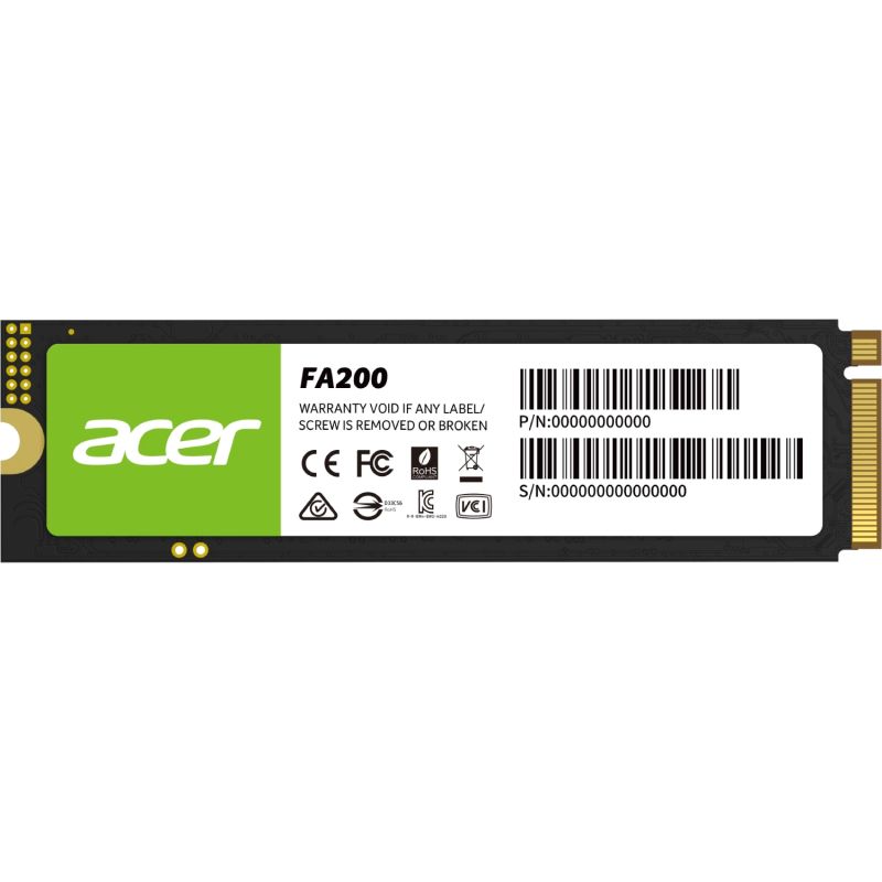 SSD 2Tb Acer FA200 M.2 2280 PCIe Gen 4x4 NVMe 2.0 3D NAND, Retail (BL.9BWWA.125)