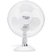 Вентилятор AdlerAD 7302 white настільний/ 45Вт/ D=23см/ автоповорот/ білий (AD7302)