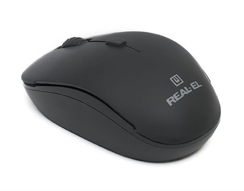 Миша бездротова REAL-EL RM-301 Wireless Black (EL123200022)