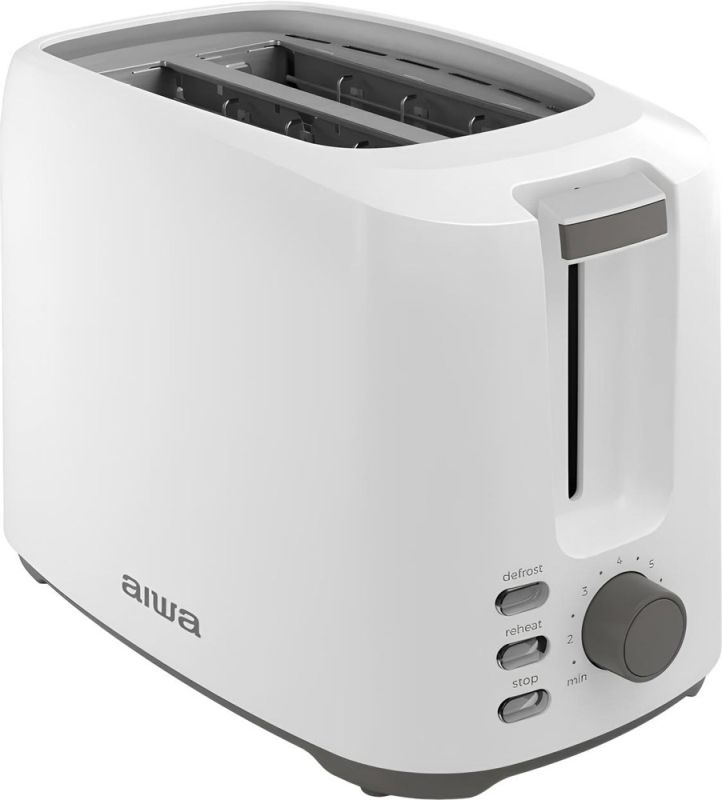 Тостер AIWA ABT-700 ASATAN 750Вт/ 2 відділення/мех. управління/розморожування/підігрів булочок/білий (ABT700)