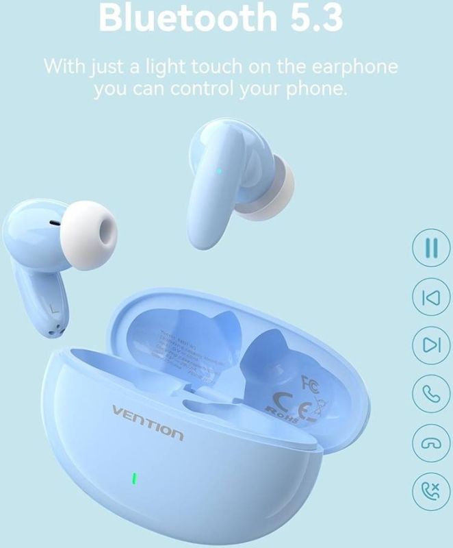 Навушники TWS Vention Elf Earbuds E01 Blue (NBFS0)