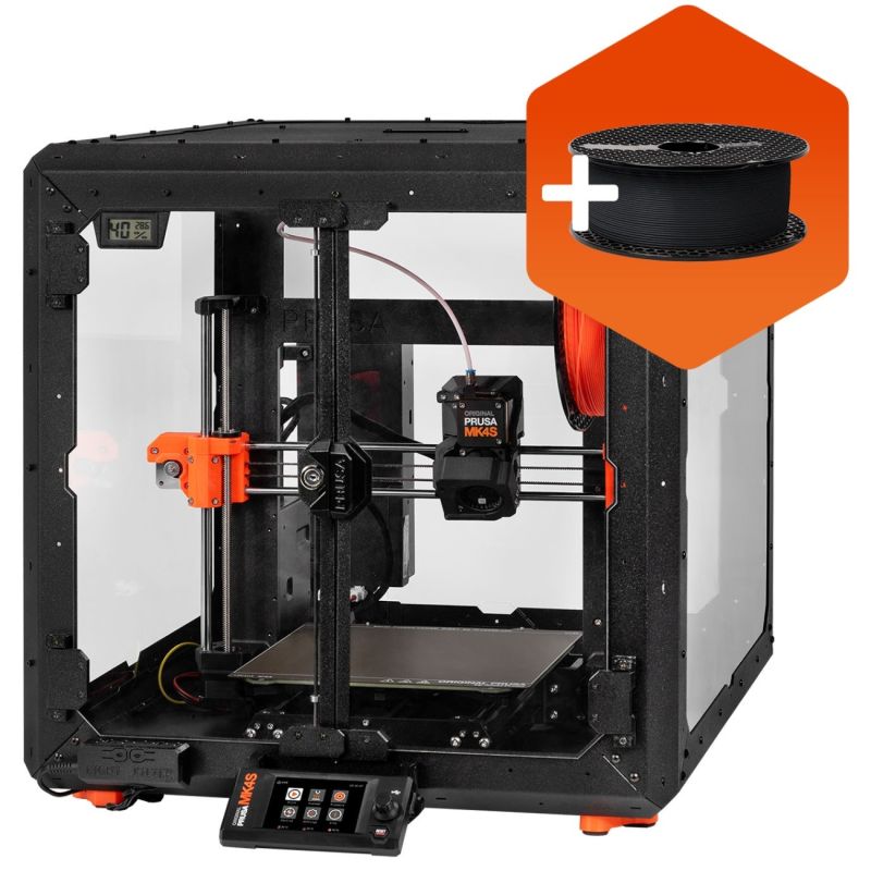 Принтер 3D Prusa MK4S Bundle (FDM 1.75mm 250x210x220mm USB корпус чорний) (PR-2296)