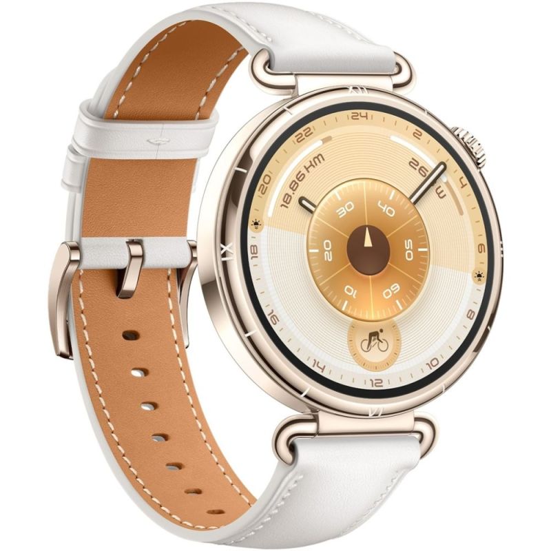 Смарт-часы Huawei Watch GT 6 41mm Gold with White Composite Leather Strap (55020FTN)