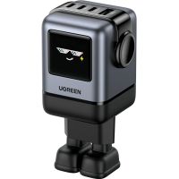 Зарядний пристрій 4xUSB 100W (3xUSB-C+USB-A) Gan Robot tech Fast Charger Сірий X688 Ugreen (45515B)