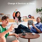 Зарядний пристрій 4xUSB 100W (3xUSB-C+USB-A) Gan Robot tech Fast Charger Сірий X688 Ugreen (45515B)