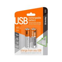 Акумулятор microUSB ColorWay AAA/HR03 Li-Pol 400 mAh BL 2шт (CW-UBAAA-01)