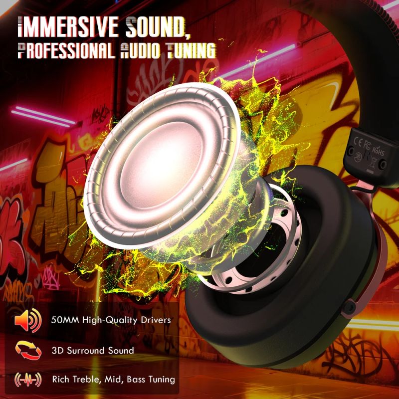 Ігрова гарнітура Attack Shark L30PRO Wireless,2.4GHz/Bluetooth/3.5mm AUX/AUX-to-Type-C,Black and Red (L30PROBR_AS)