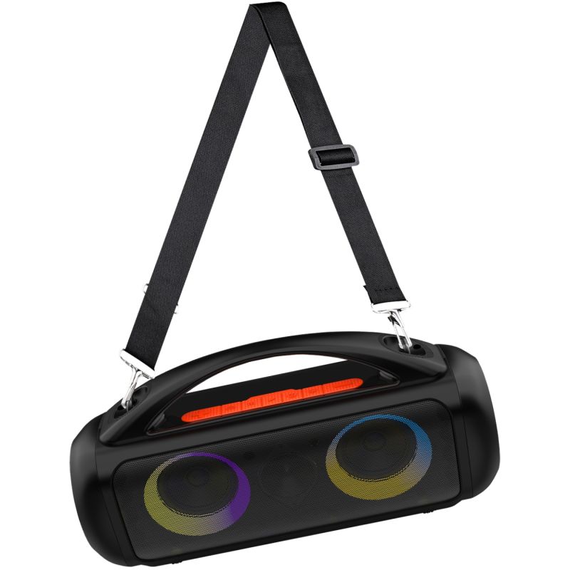 Акустична система 1.0 Media-Tech 60W, Bluetooth/AUX/microSD/MP3/USB/TWS/КАРАОКЕ/RGB,чорна (MT3184)