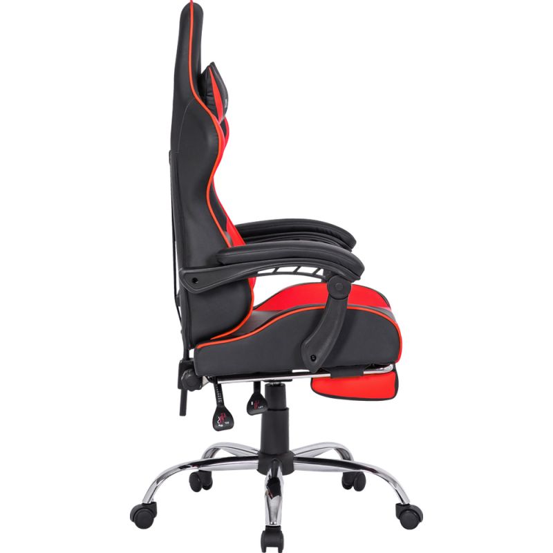 Крісло ігрове Defender Pilot, 60мм поліуретан, Black/Red (64354)