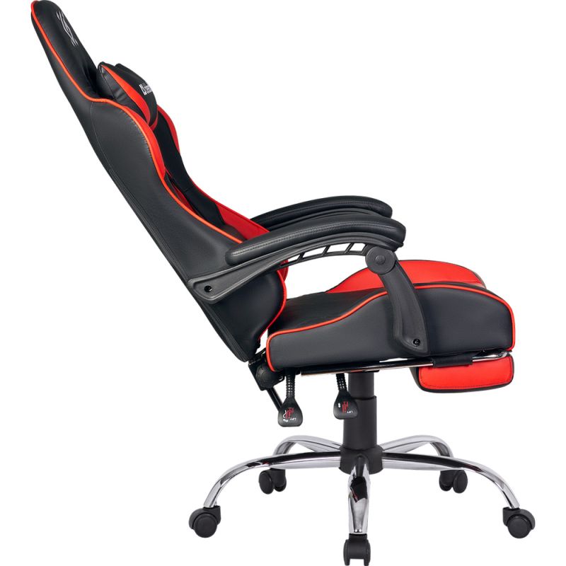 Крісло ігрове Defender Pilot, 60мм поліуретан, Black/Red (64354)