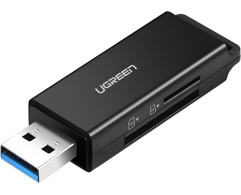 Card Reader USB 3.0 --> 2-слота SD/TF CM104 Ugreen (40752)