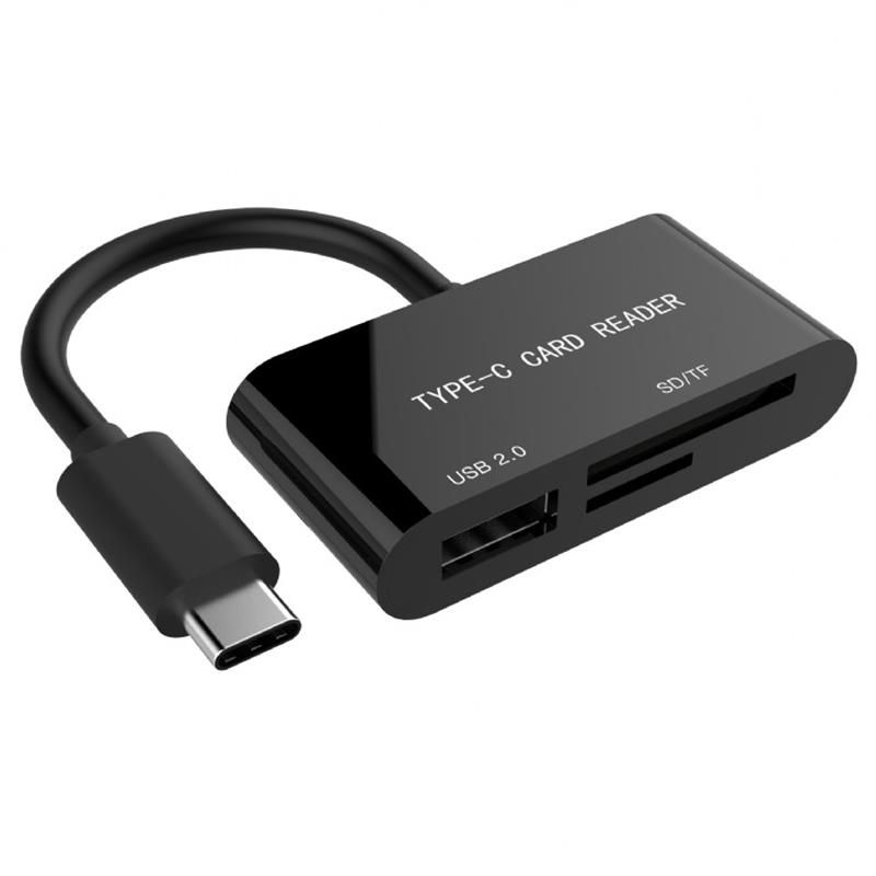 Картридер Gembird USB Type-C Black (UHB-CR3-02)