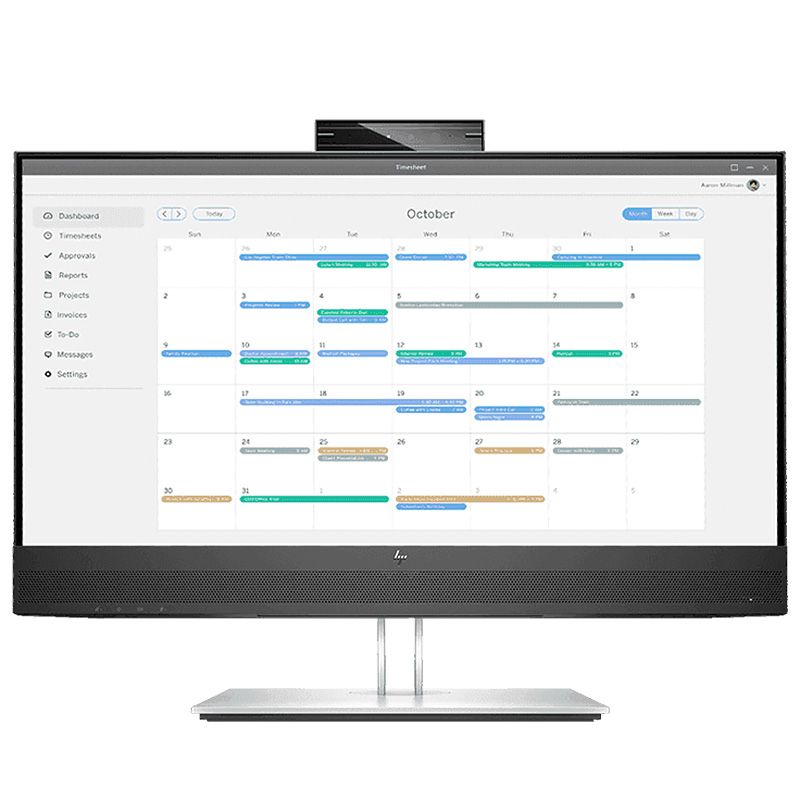 TFT 23.8" HP E24mv G4, IPS, VGA, HDMI, DP, USB, Cam, HAS, Pivot, колонки, сріблястий (169L0AA)