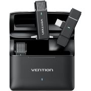 Бездротовий подвійний петличний мікрофон Vention USB-C 2-Pack Wireless Lavalier with Charging Case (NCAB0)