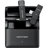 Бездротовий подвійний петличний мікрофон Vention USB-C 2-Pack Wireless Lavalier with Charging Case (NCAB0)