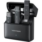 Бездротовий подвійний петличний мікрофон Vention USB-C 2-Pack Wireless Lavalier with Charging Case (NCAB0)