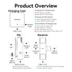 Бездротовий подвійний петличний мікрофон Vention USB-C 2-Pack Wireless Lavalier with Charging Case (NCAB0)