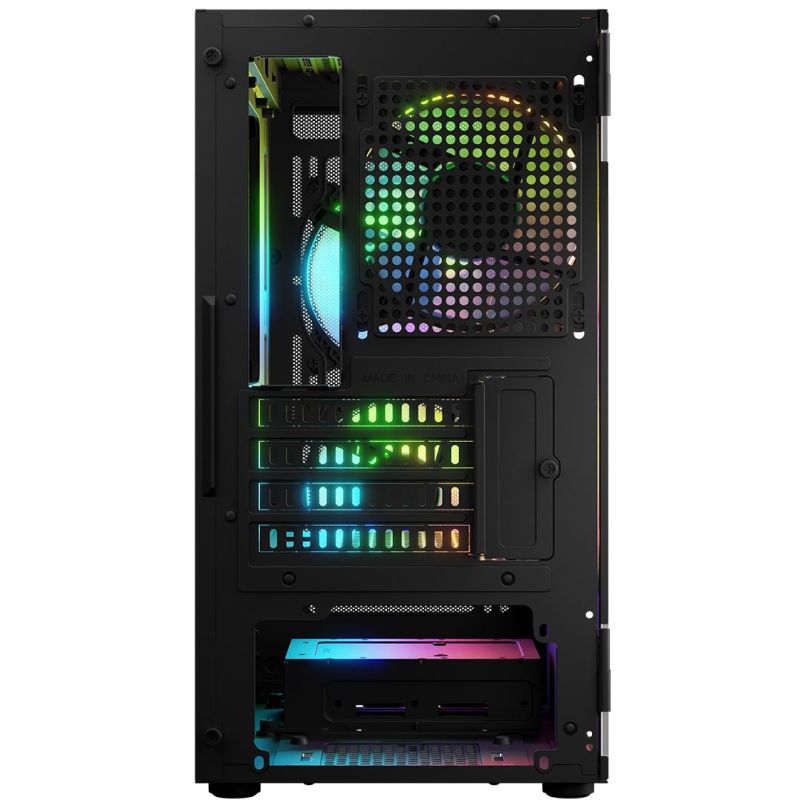 Корпус LogicConcept PORTOS MESH+GLASS ARGB fans 3x120mm BLACK без БЖ mATX (AM-PORTOS-10-0000000-0002)