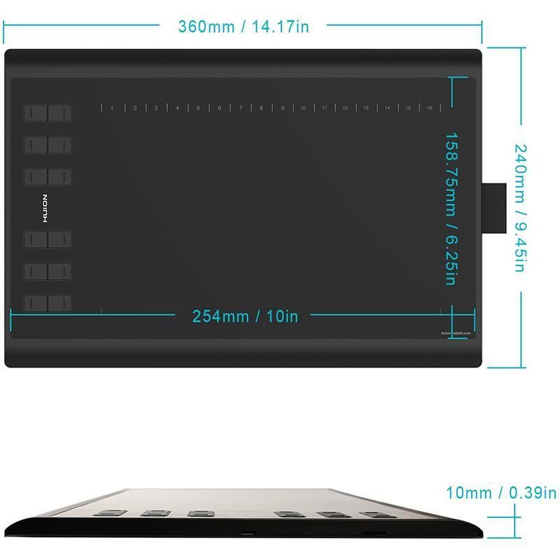 Графический планшет Huion New 1060Plus + перчатка (1060PLUS)