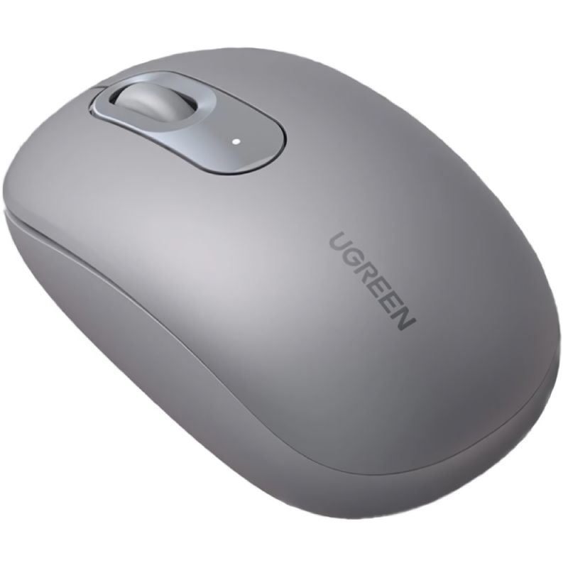 Мишка UGREEN 2.4GHz MU105, бездротова, 2400dpi., 3кн., Сіра (90669)