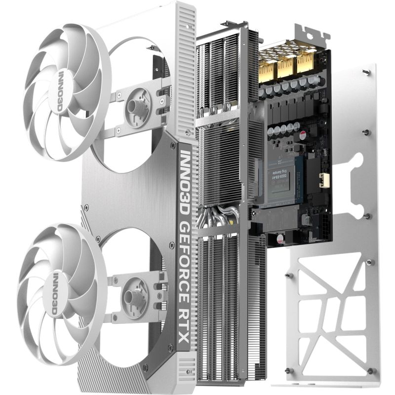 GeForce RTX5070 Inno3D TWIN X2 OC WHITE, 12GB GDDR7, 192bit, PCI Express 5.0 (N50702-12D7X-195064W)