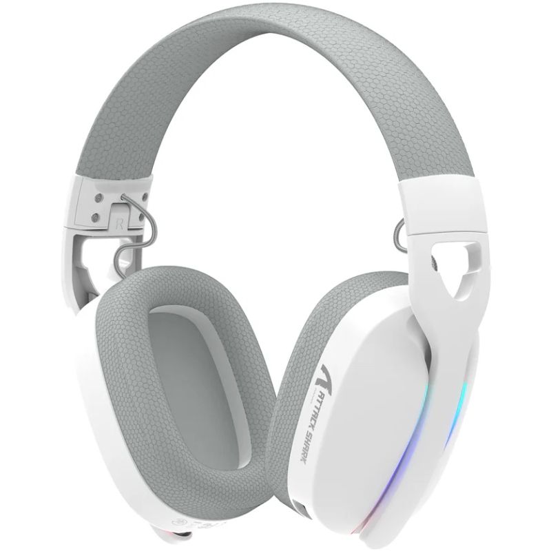 Ігрова гарнітура Attack Shark L90 Wireless,2.4GHz/Bluetooth/3.5mm PS4/PS5/Switch/Xbox/Mac/PC White (L90W_AS)