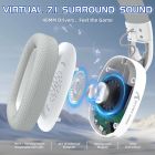 Ігрова гарнітура Attack Shark L90 Wireless,2.4GHz/Bluetooth/3.5mm PS4/PS5/Switch/Xbox/Mac/PC White (L90W_AS)