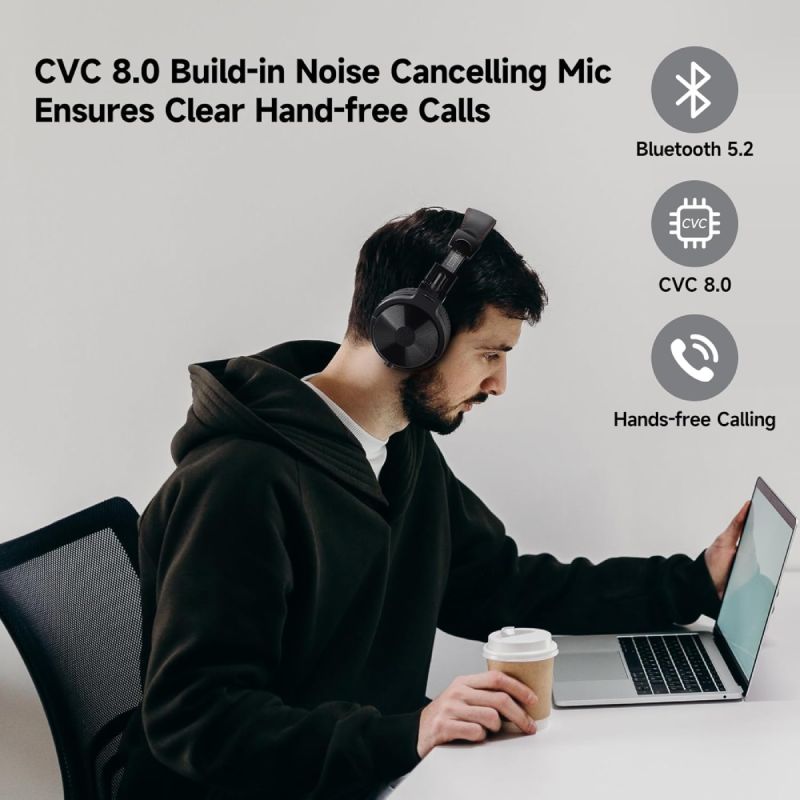 Гарнітура OneOdio Studio Pro C, Bluetooth+3,5мм, Black (Pro C Black)