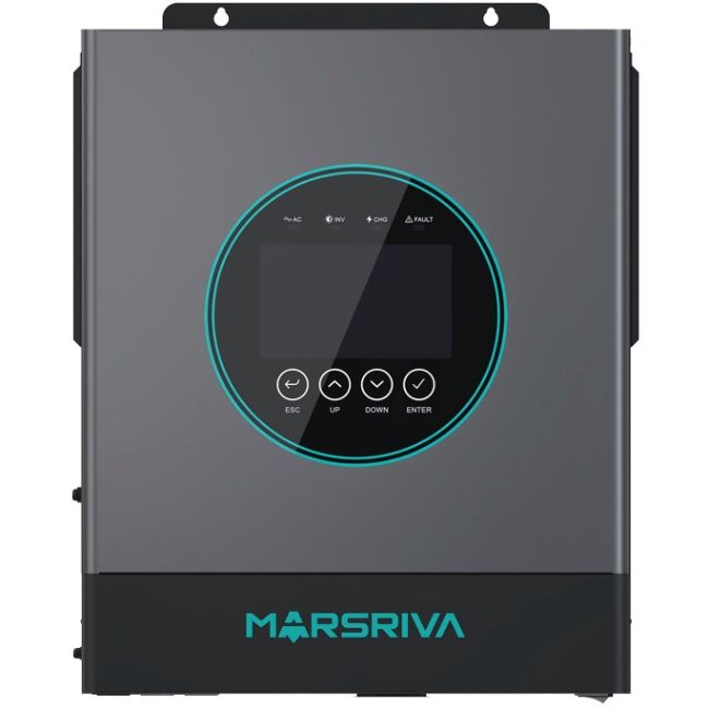 Інвертор Marsriva OFF-G 6.5 kW 230V RS232/RS485 CE PF1 VOL VM III 6.5KW TWIN-48V, include wifi (MR-SPF6.5K-LP1-TL20E)