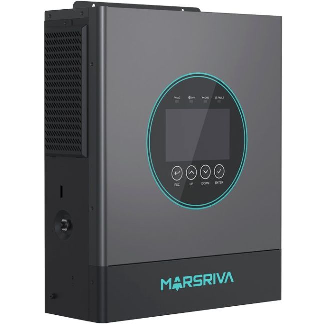 Інвертор Marsriva OFF-G 6.5 kW 230V RS232/RS485 CE PF1 VOL VM III 6.5KW TWIN-48V, include wifi (MR-SPF6.5K-LP1-TL20E)