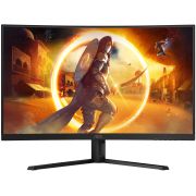 TFT 31.5" AOC CQ32G4VE, VA, QHD, 180Гц, 0,5 мс, вигнутий, 2хHDMI, DP, чорно-сірий (CQ32G4VE)