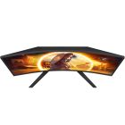 TFT 31.5" AOC CQ32G4VE, VA, QHD, 180Гц, 0,5 мс, вигнутий, 2хHDMI, DP, чорно-сірий (CQ32G4VE)